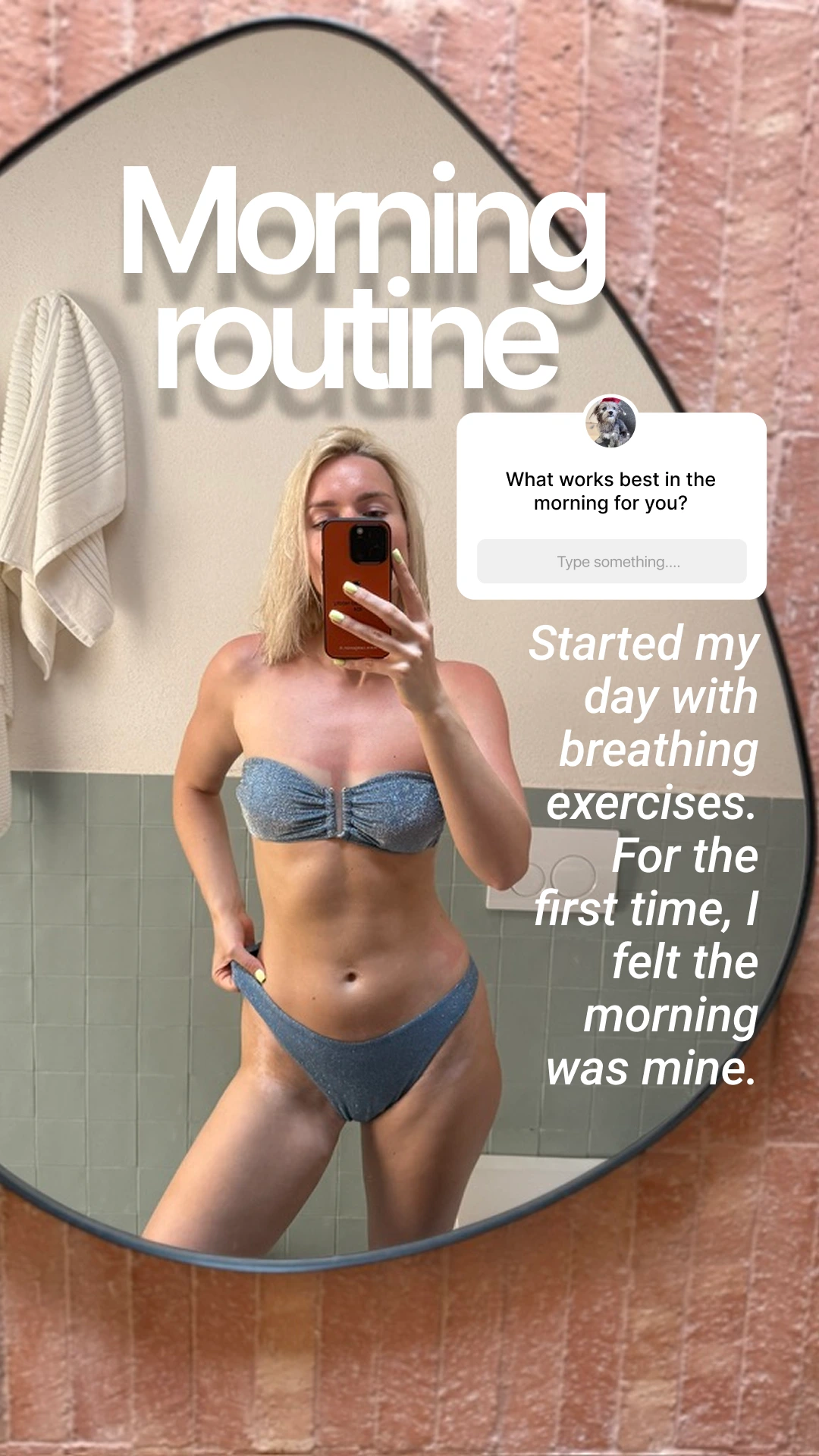 Q&A sticker example demonstrating audience engagement